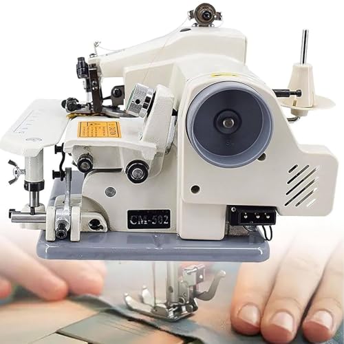 LSBHPPD Máquinas Dobladillo Puntada Invisible,máquina Coser y Bordar, máquina Coser Profesional con Pedal Dobladillo Puntada ciega,con 10 Agujas,para Alterar el Dobladillo los Pantalones,110V