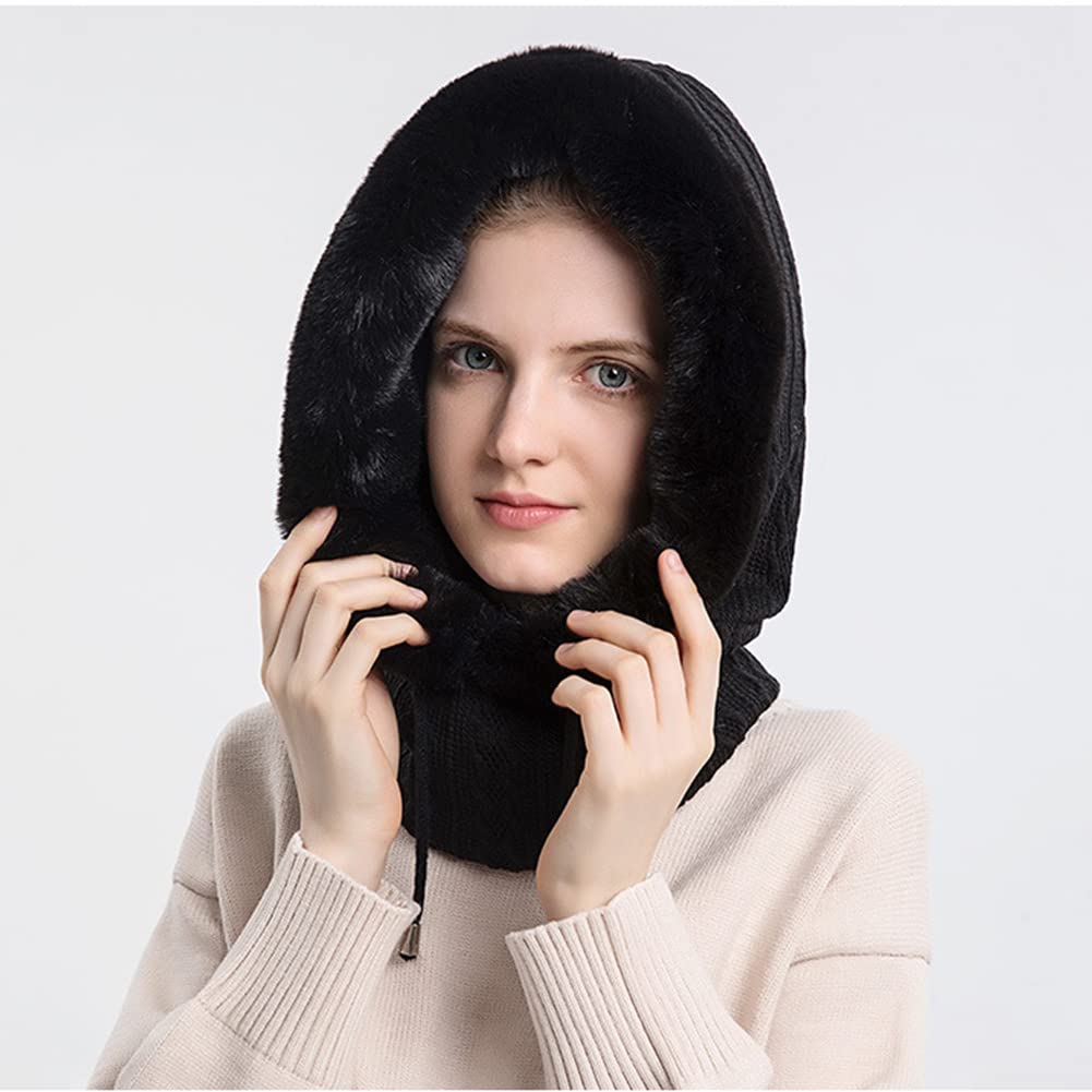 YAMEE Cagoule Femme Hiver Chaud,Balaclava Femme Chapeau Cagoule,Chapeau d'hiver pour Les Sports De Plein Air d'hiver