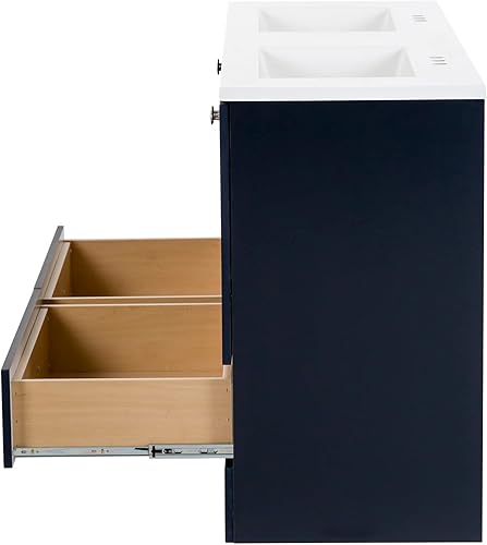 Miniatura 9 de Spring Mill Cabinets Emlyn - Tocador de baño con fregadero color azul profundo