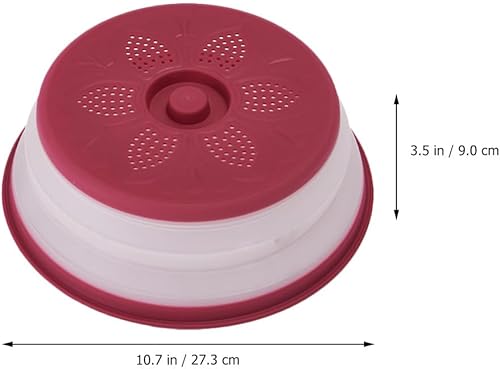 Miniatura 2 de ABOOFAN Cubierta magnética de alimentos para microondas, cubierta de salpicaduras de microondas, cesta de drenaje
