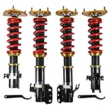 Coilover Struts Shocks Replacement For Subaru Impreza WRX GC8 1993-2001 Shock Spring Absorber 4 Pcs Coilovers Kit Height Adjustable Red
