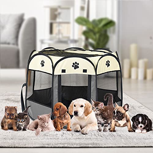 Parco Pieghevole per Cani, Tenda per Animali