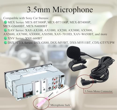 3.5mm Mic for Sony Car Stereos