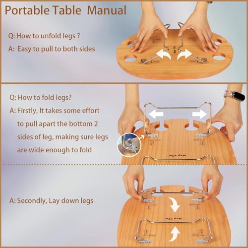 Panier de pique-nique osier 2 personnes, le cadeau idéal avec table - 7