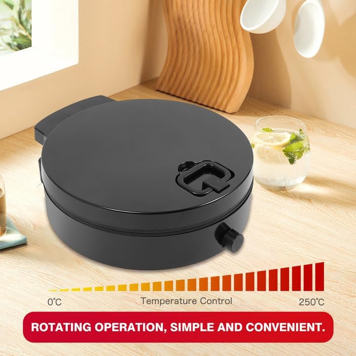 Miniatura 2 de Máquina de pizza para encimera, horno eléctrico de pizza de 12 pulgadas, parrilla interior, máquina para hacer pizza para el hogar con platos de