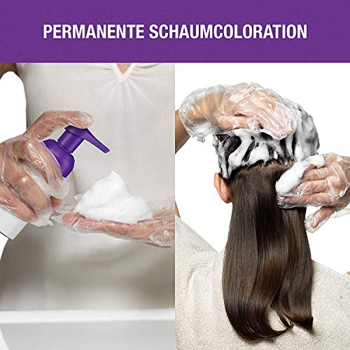 Foto von Schwarzkopf Perfect Mousse Permanente Schaumcoloration, 365 Schoko Brownie Stufe 3, 3er Pack (3 x 93 ml)