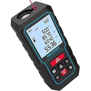 MiLESEEY Metro Laser Professionale 70M, Misuratore Laser con Indicatore Elettronico Dell’angolo,Precisione +/- 2mm, Misurazione Della Distanza, Dell’area e del Volume,LCD Retroilluminato