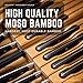 In-Drawer Bamboo Knife Block Holds 12 Knives (Not Included) Without Pointing Up PLUS a Slot for your Knife Sharpener! Noble home & chef Knife Organizer Made from Quality Moso Bamboo