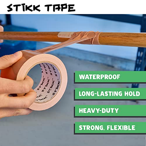Image of STIKK Duct Tape - Light Green Duck Tape - 3 inch x 25 Yards - Heavy Duty Tape for Repairs, Household Projects - for Commercial HVAC and Construction - Effective Heavy Duty Waterproof Duct Tape