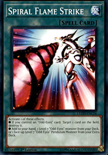 Amazon.com: 2017 Yu-Gi-Oh Legendary Dimensional Dragons Deck 1st Edition  #LEDDENC16 Spiral Flame Strike C : Collectibles & Fine Art
