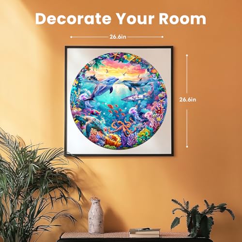 Puzzle de 1000 Piezas para Adultos Masseruon, 26.6 x 26.6 pulgadas, Tema Mundo Marino miniatura 6
