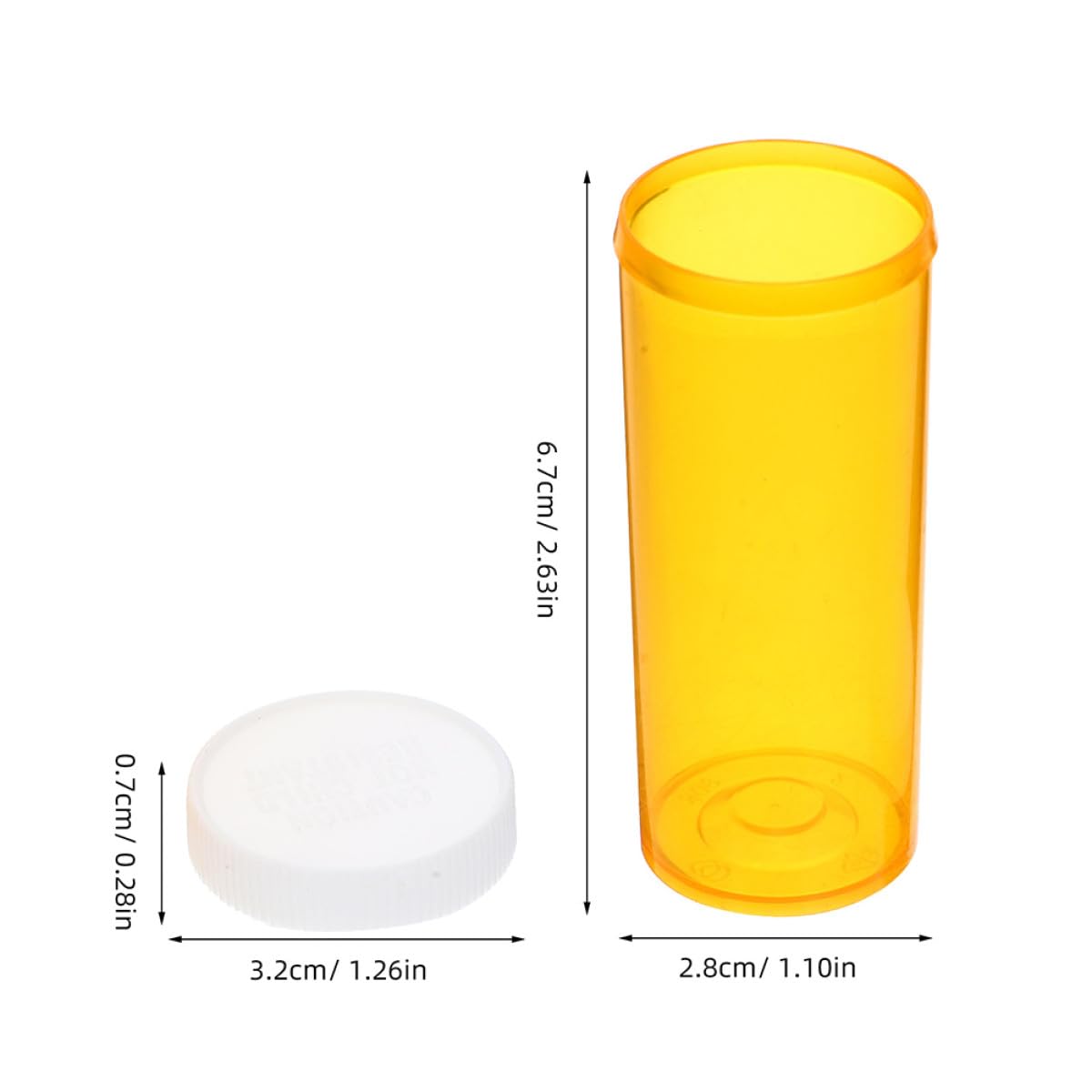 Abaodam Portapillole da Viaggio 10 Pezzi Contenitori Plastica per Pillole Vuoti Organizzatore Medicinali