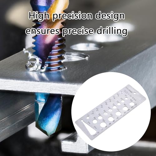 Jauges de forage, boulons et jauge de diamètre de fil en acier inoxydable, outil de mesure multifonction avec trou de suspension – vue 2