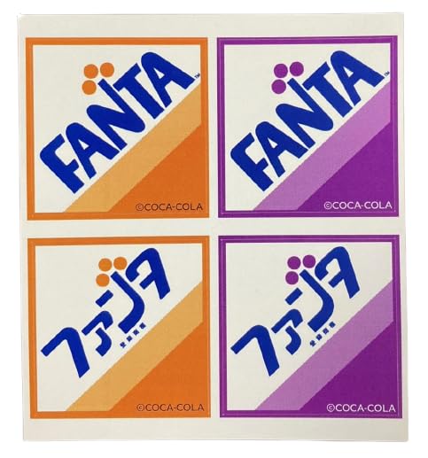 海外紙物　ファンタ　とても大きな　ステッカー　4種　200枚　ラスト Amazon.co.jp: ファンタ FANTA ステッカー Sサイズ シール