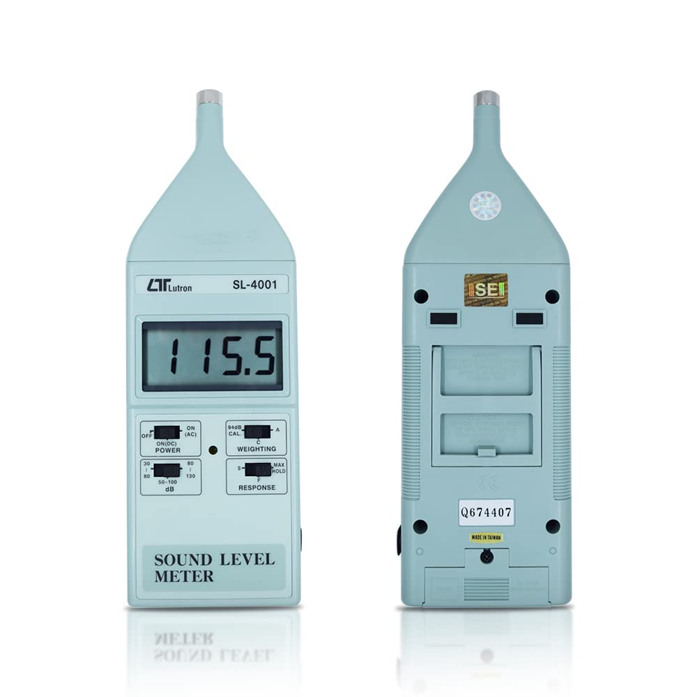 Fonometro digitale (intervallo: da 35 a 130 dB) per auditorium, centro di formazione professionale insieme al certificato di calibrazione di fabbrica Modello: SL-4001