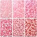 Pink Collection - 6 Color Mix Miyuki Round Rocaille Seed Beads Size 11/0, Each in 8.5 Gram Tube