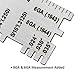 Wire/Metal Sheet Thickness Gauge 229895 Welding Gage Plated Size Inspection Tool [NOT Cheap Stamping Version]