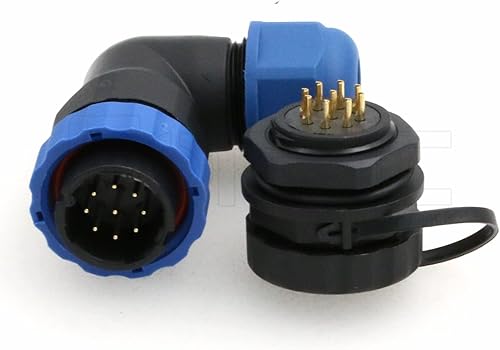 Miniatura 5 de Eonvic SD20 9 Pin Aviación Conector 5A 250V Automotriz Plástico IP68 Impermeable Enchufe Macho Enchufe Hembra Eléctrico Montaje Posterior Enchufe