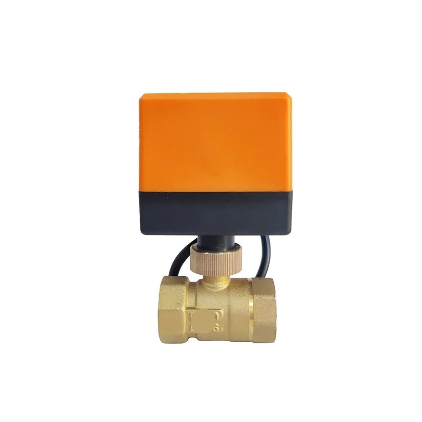 Válvula de bola eléctrica de latón 3 cables motorizada DN20 220V control agua tubería