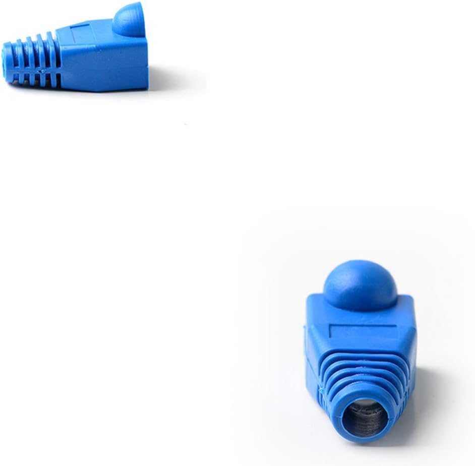 uxcell 100 Pcs Soft Plastic Ethernet RJ45 Cable Connector Boots Cover