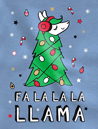Tstars FA La La Llama Ugly Christmas Sweater Funny Xmas Youth Kids Long Sleeve T-Shirt2