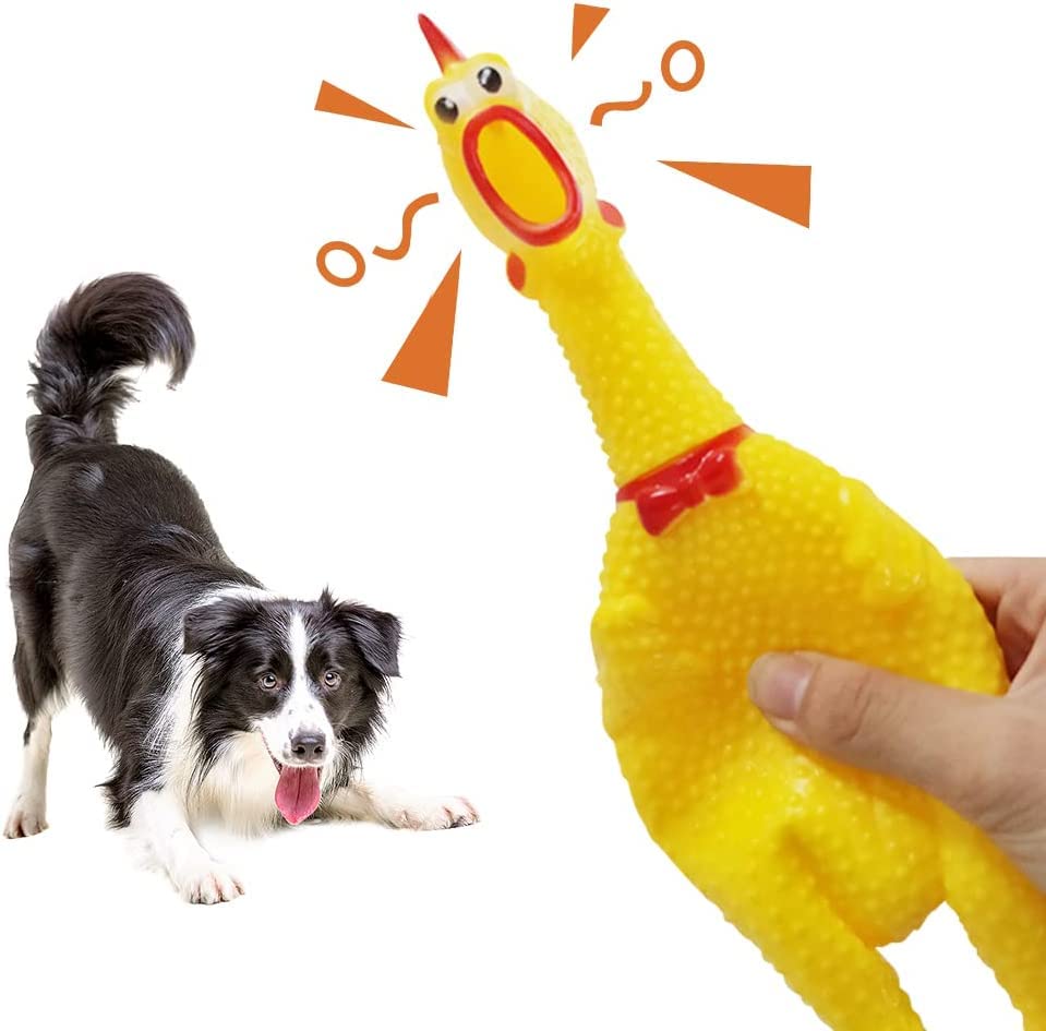 First Play Large Size Squawking Rubber Squeeze Dog Toys with Sound I BPA Free I Chemical Free I Squeaky and Screaming Chicken Toy for Pets or Kids (Yellow) (B0BXNTHSPT) Amazon Price History, Amazon Price Tracker