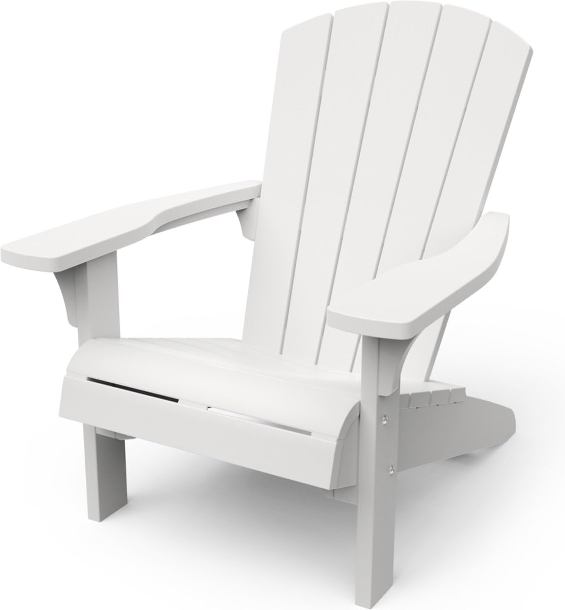 Keter - Chaise de Jardin Adirondack - Blanc - Style Bois