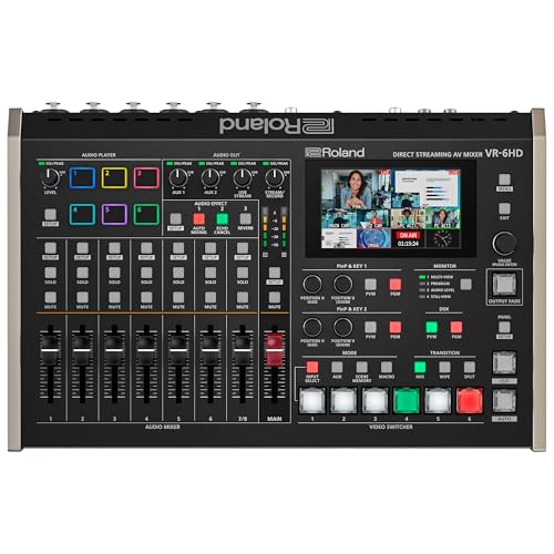 Roland VR-6HD | Ultra-compact Audio/Video Mixer with Direct Streaming Encoders | Ideal for...