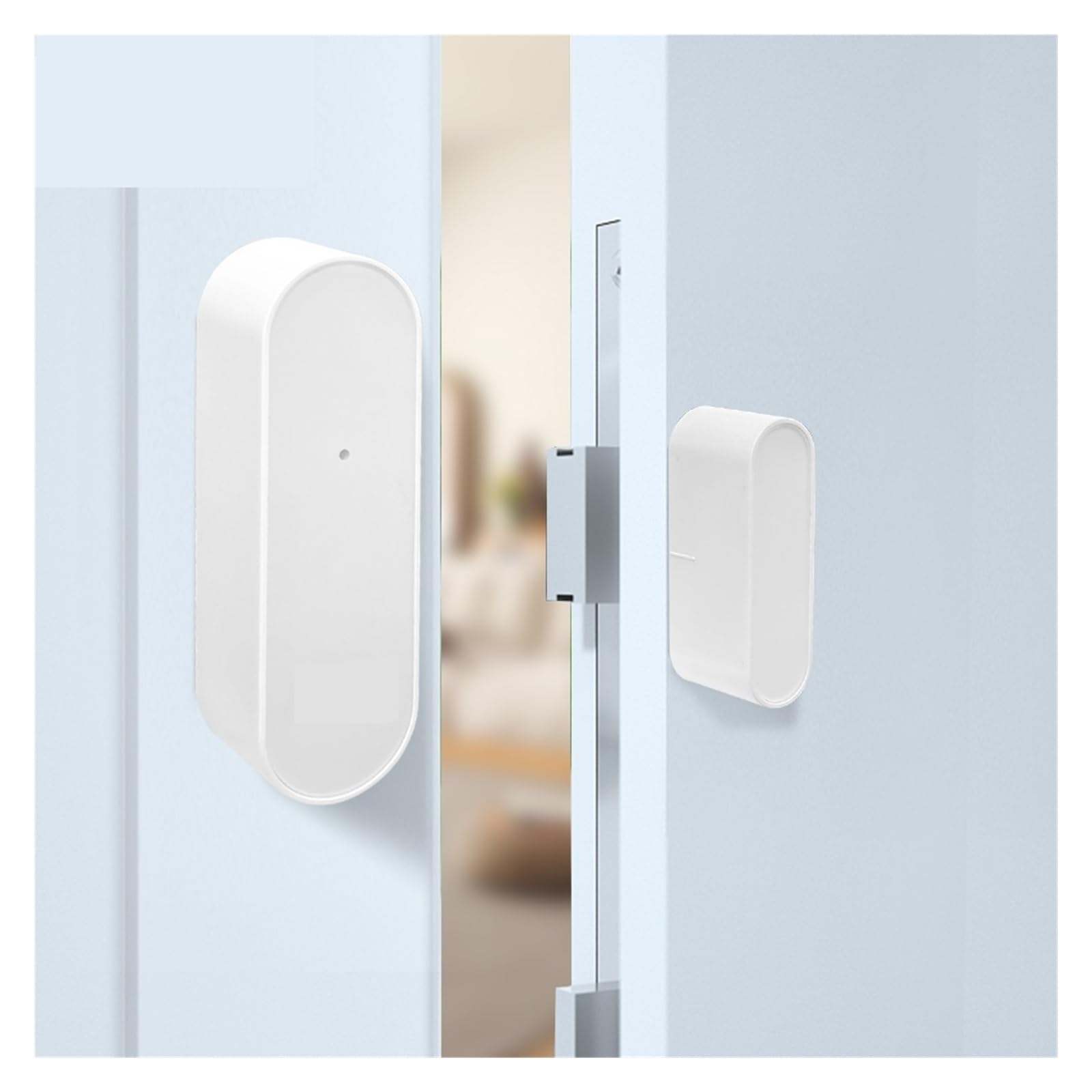 Sin Cuotas Mensuales Sensor De Puerta, Ventana, Seguridad Inteligente For El Hogar, Detector Apertura, Alarma Magnética Inalámbrica(3 pcs Door Sensor 02)
