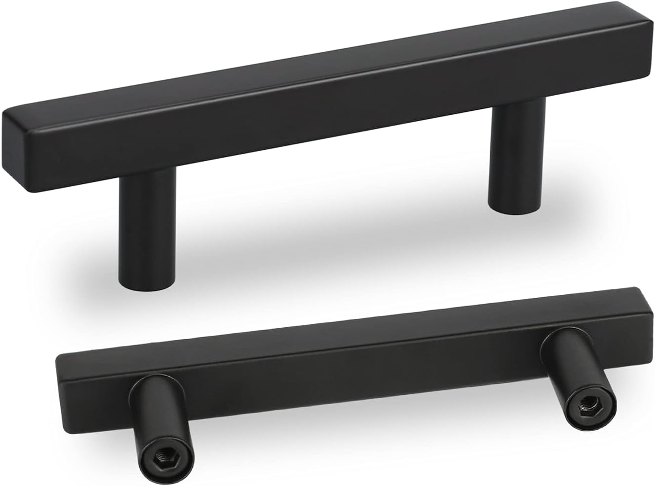 Peaha 3 Handles Black Kitchen Pulls Black 10 Pack