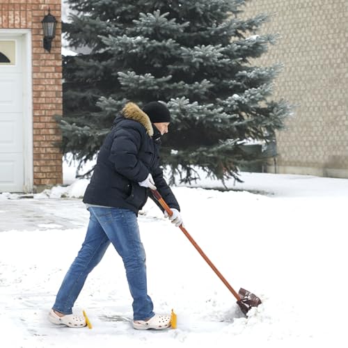 SAVITA 2stk Croc Schneepflug, Silikon Schneepflug Croc Charm Aufsatz Schneeräumung Schuh Charms für Croc Verspielt Croc Zubehör Charms für den Winter (Gelb)
