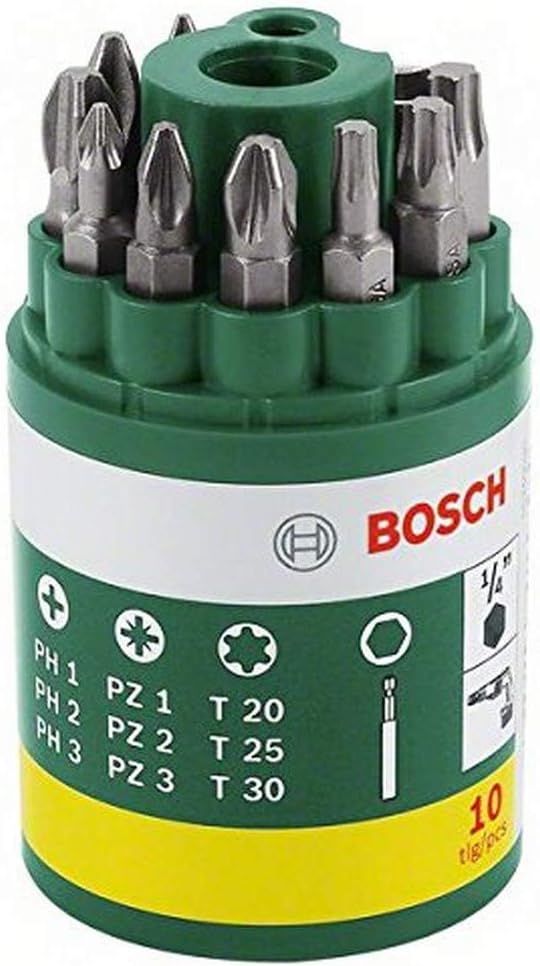 Bosch Vidalama Ucu Seti, Yeşil, 10 Adet