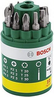 Bosch Vidalama Ucu Seti, Yeşil, 10 Adet