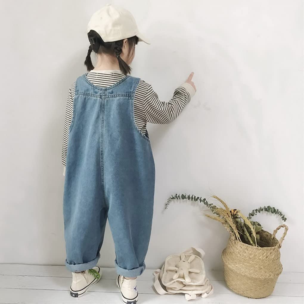 Salopette Jeans Bébé Fille Garçon 6 9 12 18 24 mois Réglable Denim Pantalon avec Bretelles Longue Denim Pantalons Combinaison 3 ans