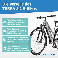 Fischer E-ATB Terra 2.2 Active, Elektrofahrrad für Damen und Herren, RH 50, 459Wh, Heckmotor 50Nm, 48V – Ansicht 7