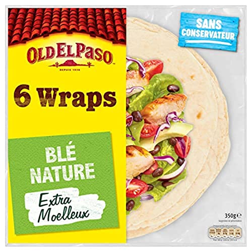 Old El Paso Wraps au Blé Nature - Le boîte de 6, 350g Cover