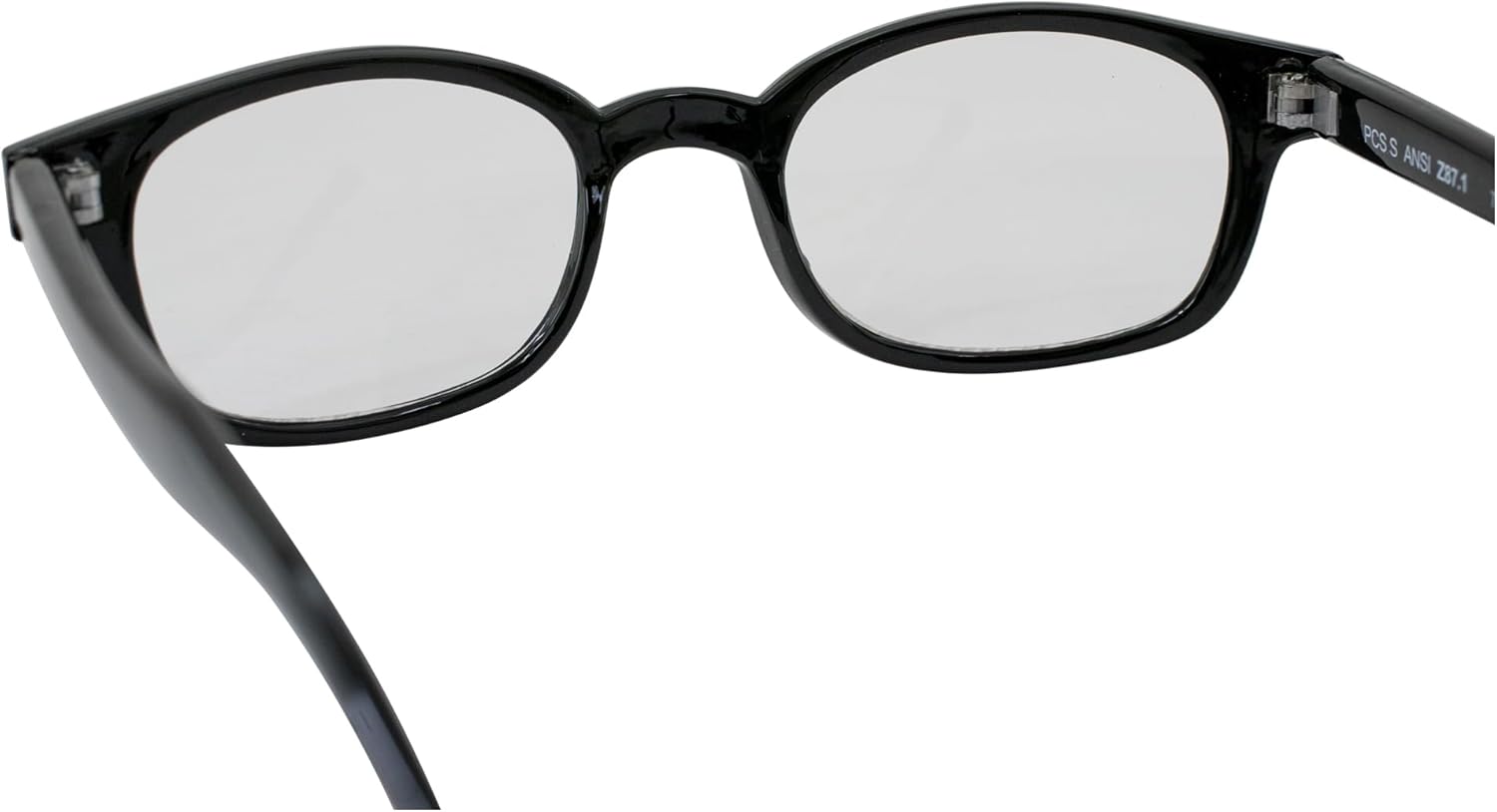 Original KD's Biker Sunglasses 2-pack Clear and Smoke Lenses, Black, Adult
