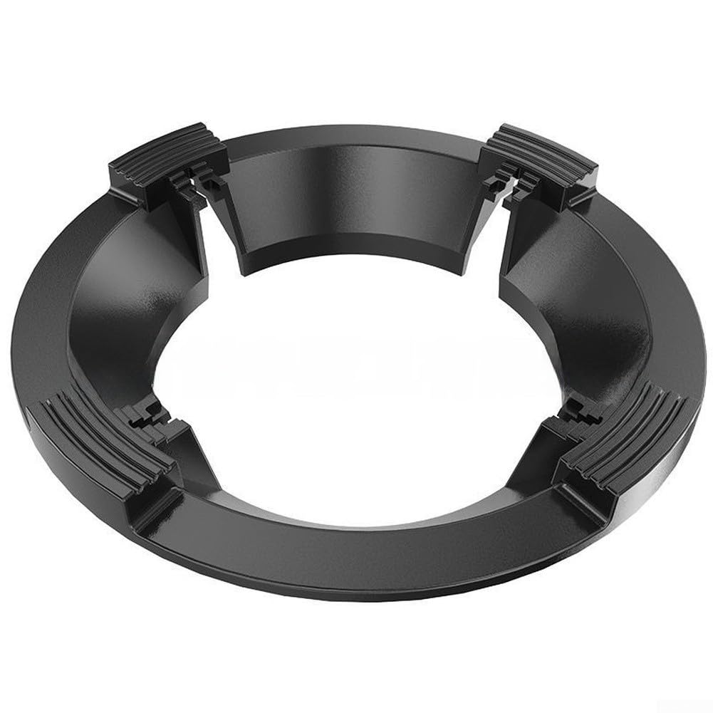 Gusseiserner Flammenkonzentrator 25cm Winddicht(2 Pieces) | Massives für gusseisen, hitzebeständig bis 800°C, langlebig, schwarz lackiert, für ideal für hohe Temperaturen