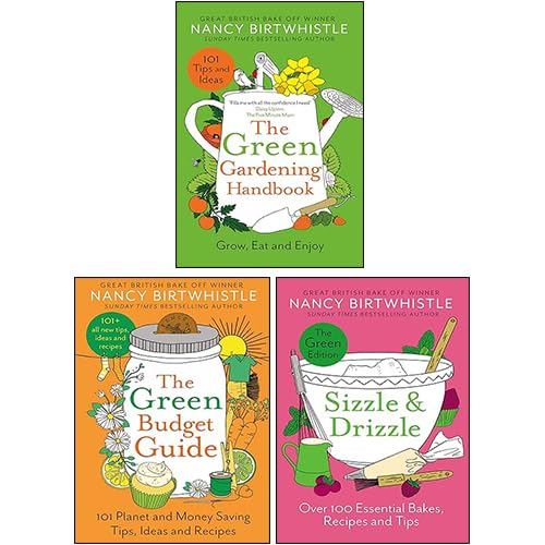 Nancy Birtwhistle 3 Books Collection Set (The Green Gardening Handbook, The Green Budget Guide & Sizzle & Drizzle)      Hardcover – October 10, 2024