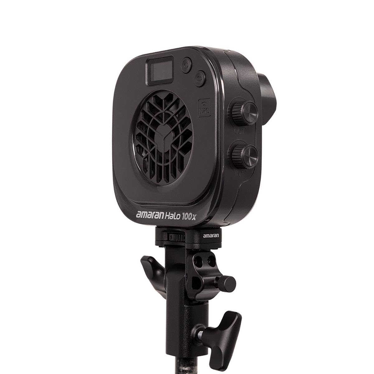 Amaran Halo 100x Luce Video COB LED Bicolore 100W 2700K-6500K 4890 Lux a 1 Metro Luce ultracompatta da viaggio alimentazione USB C PD controllo App e NFC attacco Bowens per Studio Youtube TikTok