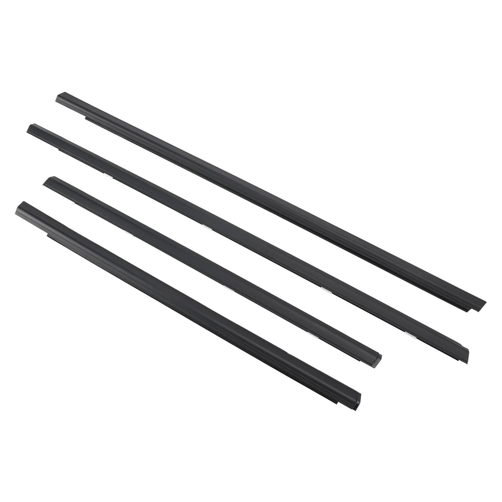 Hpzprpcew One Color 4Pcs Car Windows Weatherstrip For Nissan For Sentra 2001-2006 80820-5M00a 80821-5M00a 82820-5M00a 82821-5M00a