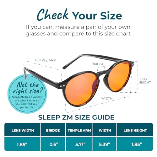 Image of Sleep ZM Blue Light Blocking & Light Sensitivity Glasses - 14 Lens Types for Comfort, Relaxation, Sleep & Relief
