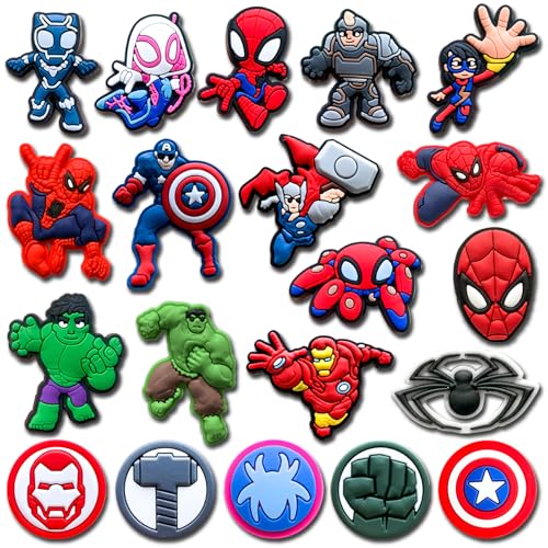 20Pcs Shoe Charms for Croc Clogs Sandals Decoration Shoe Accessories Charms for Adults Party Favors