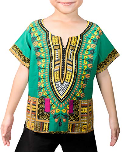 Kids Dashiki Shirt Tribal African Children Boys Girls Shirts