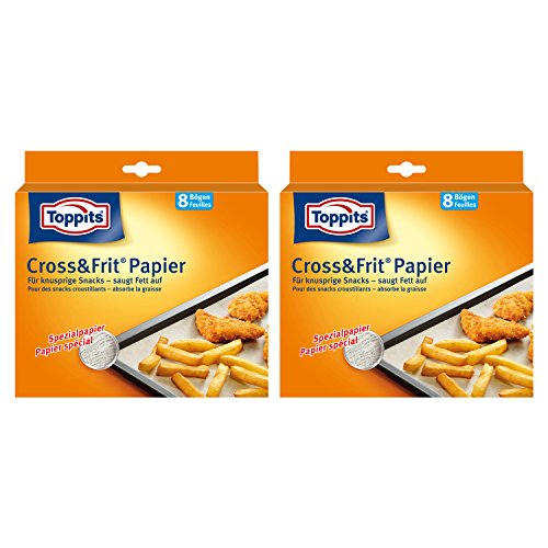 Toppits Cross & Frit Paper (37 cm x 30 cm), Pack of 2 (2 x 8 Sheets)
