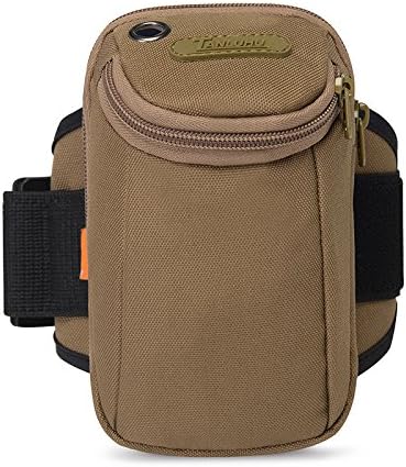 SUPERCB Sports Armband, Multifunctional Pockets Workout Running ArmBag for iphone 7,7 plus, 6, 6plus, 5, 5s, 5c,Galaxy S5,S4,S3,Note 2 3 4 and all 3.5~5.8” smartphone Khaki