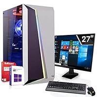Gaming Komplett PC Set|Intel Core i9-9900K 8x3.6GHz|Marken Board|27 Zoll Monitor|Nvidia GeForce RTX 3070 8GB GDDR6|1000GB SSD + 2000GB HDD|ohne Laufwerk|Windows 10 Pro|WLAN|3 Jahre Garantie