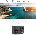 AKASO V50 Elite 4K60fps Toucher l'écran WiFi Contrôle de la voix de la caméra d'action EIS 131 pieds Caméra étanche 8X Zoom télécommande avec 64GB U3 MicroSDXC Carte mémoire