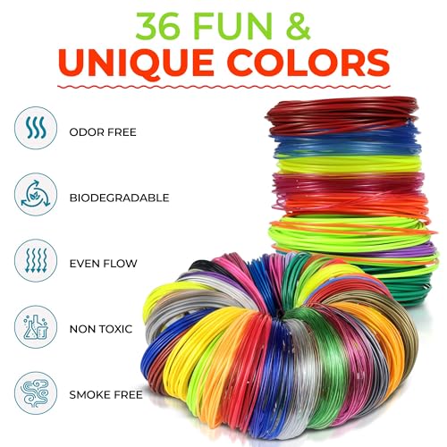 3Dmate 3DM-05-W-STENCILS-MAT 3D Pen Filament With Silicon Design Mat And Compatible Stencils Book thumb #8