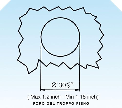 Miniatura 5 de 1745.480.RB - Racor de drenaje de baloncesto, cobre brillante